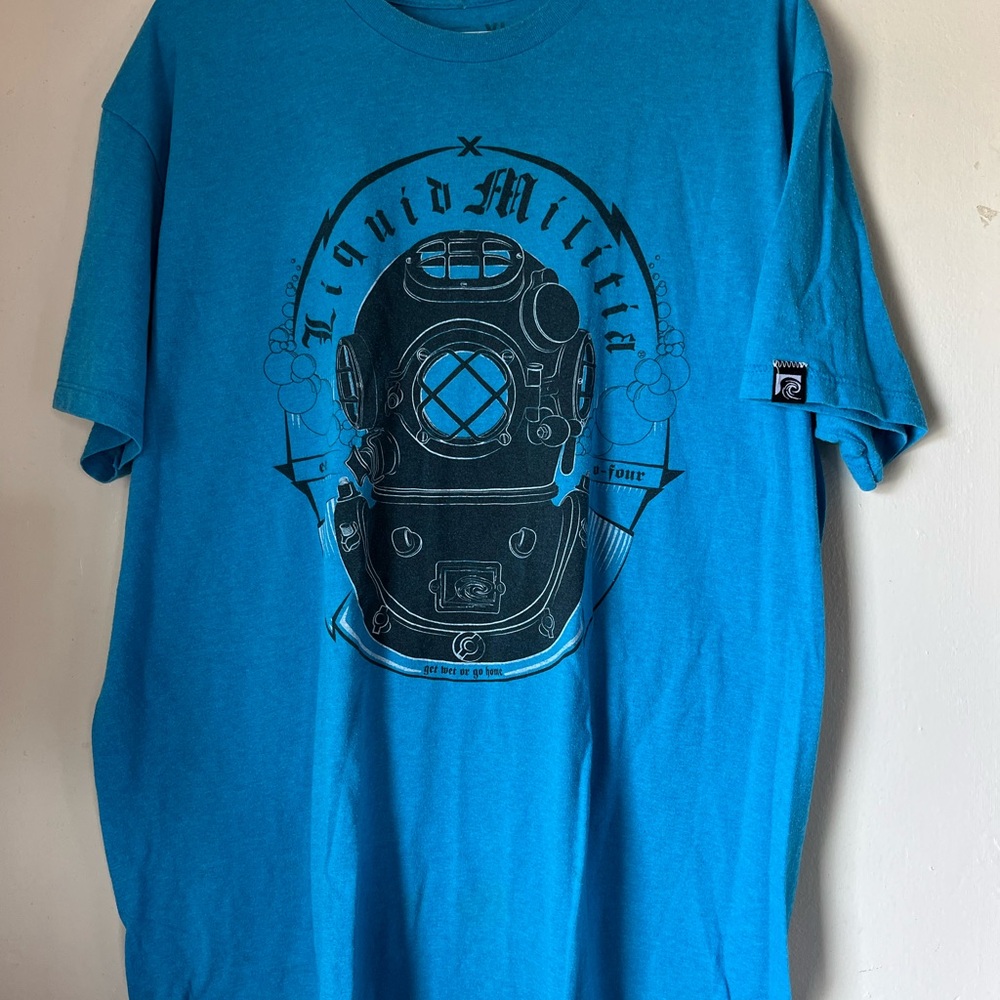 y2k db sided liquid militia shirt